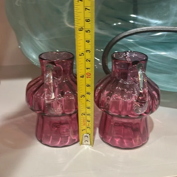 Set of vintage art glass